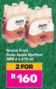 Brutal Fruit Ruby Apple Spritzer NRB-For 2 x 6x275ml