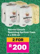 Bernini Classic Sparkling Spiritzer Cans-For 2 x 6x500ml