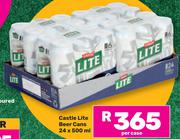 Castle Lite Beer Cans-24 x 500ml Per Case