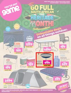 Game : Unbeatable Deals On All Things Outdoor (20 September - 03 October 2023), page 1