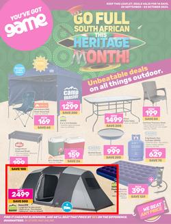 Game : Unbeatable Deals On All Things Outdoor (20 September - 03 October 2023), page 1