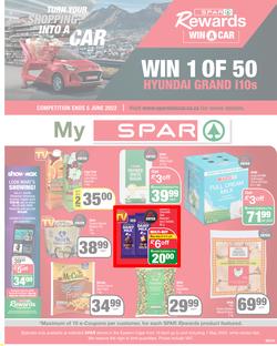 SPAR EASTERN CAPE : Turn Your Shopping Into A Car (19 April - 01 May) | Valid In Acres, Algoa Park, Burgersdorp, Cambridge, Cradock, Dagbreek, De Freitas, Fig Tree, Five Ways, Lighthouse, Linton Grang, page 1