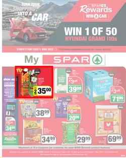 SPAR EASTERN CAPE : Turn Your Shopping Into A Car (19 April - 01 May) | Valid In Acres, Algoa Park, Burgersdorp, Cambridge, Cradock, Dagbreek, De Freitas, Fig Tree, Five Ways, Lighthouse, Linton Grang, page 1