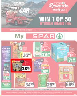 SPAR EASTERN CAPE : Turn Your Shopping Into A Car (19 April - 01 May) | Valid In Acres, Algoa Park, Burgersdorp, Cambridge, Cradock, Dagbreek, De Freitas, Fig Tree, Five Ways, Lighthouse, Linton Grang, page 1