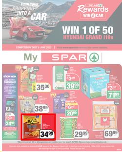 SPAR EASTERN CAPE : Turn Your Shopping Into A Car (19 April - 01 May) | Valid In Acres, Algoa Park, Burgersdorp, Cambridge, Cradock, Dagbreek, De Freitas, Fig Tree, Five Ways, Lighthouse, Linton Grang, page 1