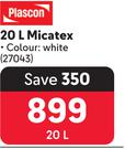 Plascon 20L Micatex