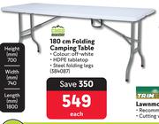 Campmaster 180cm Folding Camping Table