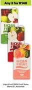 Liqui Fruit 100% Fruit Juice Blend Assorted-For Any 3 x 2L