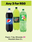Pepsi, 7 Up, Mirinda Or Moutain Dew-For 3 x 2L