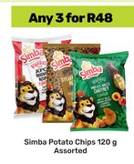 Simba Potato Chips Assorted-For Any 3 x 120g