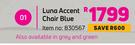 Luna Accent Chair Blue