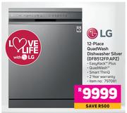 LG 12 Place Quadwash DishWasher Silver DFB512FP.APZ