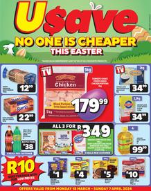 Usave Kwa-Zulu Natal : No One Is Cheaper This Easter (18 March - 07 April 2024)