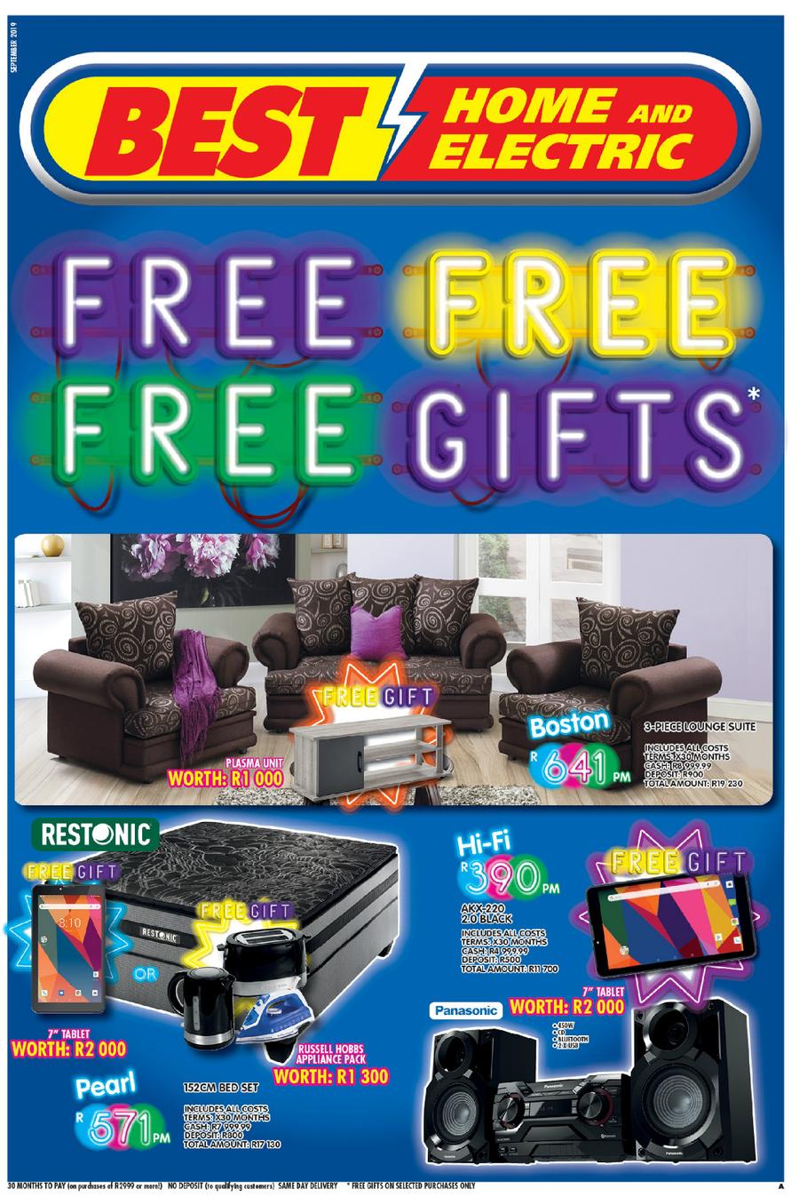 Best Home And Electric Free Gifts 19 Sep 16 Oct 2019 Www