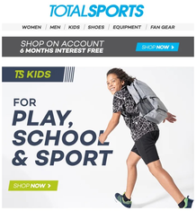 Totalsports : For Play, School & Sport (Request Valid Dates From Retailer)