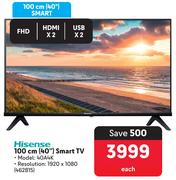 Hisense 40" (100cm) Smart TV 40A4K