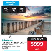Hisense 50" (126cm) Smart UHD TV 50A6K
