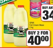 Spar Full Cream Maas-For 2 x 2Kg