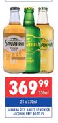 Savanna Dry, Angry Lemon Or Alcohol Free Bottles-24 x 330ml