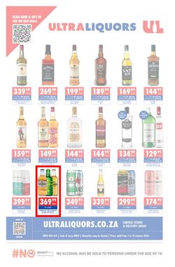Ultra Liquors : Specials (1 January - 15 January 2024), page 1