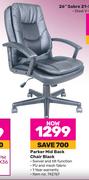 Parker Mid Back Chair Black