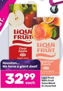 Liqui Fruit 100% Fruit Juice Blend Assorted-2L Each
