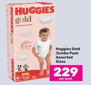 Huggies Gold Jumbo Pack Assorted Sizes-Per Pack
