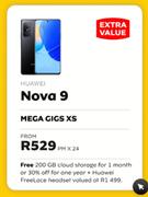 Huawei Nova 9-On Mega Gigs XS