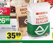Spar White Or Brown Sugar-2Kg Each