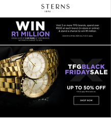 Sterns : Black Friday (Request Valid Dates From Retailer)
