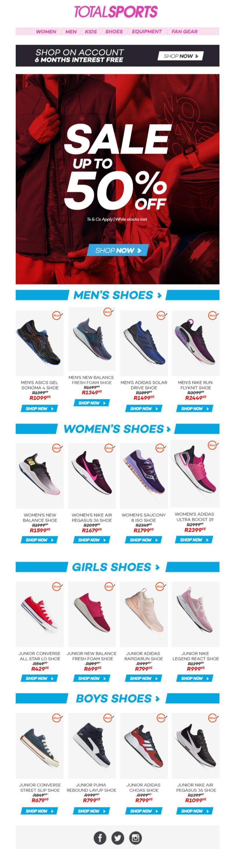 total sports nike shoes prices