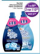 Sta-Soft Ultra Concentrate Fabric Conditioner Assorted-For 2 x 1Ltr