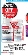 Biogen Multivitamin Plus Banded Pack (60 Plus 30 Tablets) 20018- Per Pack