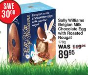 Sally Williams Belgian Milk Chocolate Egg With Roasted Nougat-178g