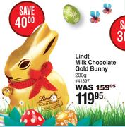 Lindt Milk Chocolate Gold Bunny 41397-200g