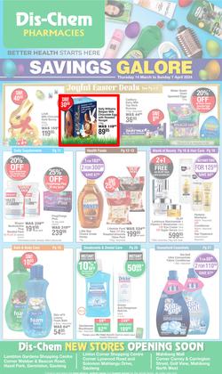 Dis-Chem : Savings Galore (14 March - 07 April 2024), page 1