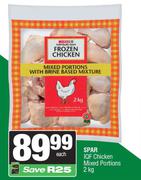Spar IQF Chicken Mixed Portions-2Kg Each