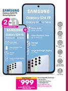 2 x Samsung Galaxy S24 FE Smartphone-On 2.6GB Red Core More Data + Red Flexi 150