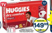 Huggies Dry Comfort Disposable Nappies Value Pack Assorted-Per Pack