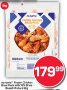 No Name Frozen Chicken Braai Pack With 15% Brine Based Mixture-5Kg