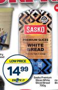 Sasko Premium Slices White Sliced Bread-700g
