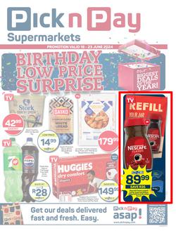 Pick n Pay Kwa-Zulu Natal : Birthday Specials (18 June - 23 June 2024), page 1