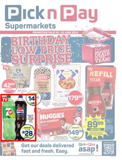 Pick n Pay Kwa-Zulu Natal : Birthday Specials (18 June - 23 June 2024), page 1