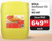 Nola Sunflower Oil-20Ltr 