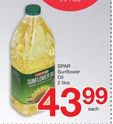 Spar Sunflower Oil-2Ltr Each