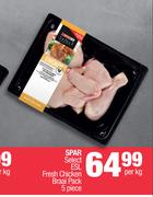 Spar Select ESL Fresh Chicken Braai Pack 5 Piece-Per kg 