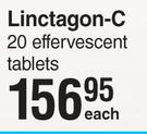 Linctagon-C 20 Effervescent Tablets-Each