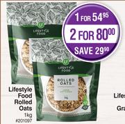 Lifestyle Food Rolled Oats-For 2 x 1Kg