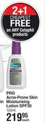 Cetaphil Pro Acne Prone Skin Moisturising Lotion SPF30-120ml Each