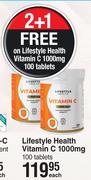 Lifestyle Health Vitamin C 1000mg 100 Tablets-Each